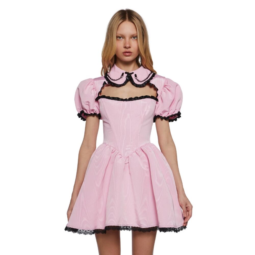 Sold Out Dolls Kill Sugar Thrillz Sweet Peculiarity Mini Dress Medium NWT - Picture 3 of 16